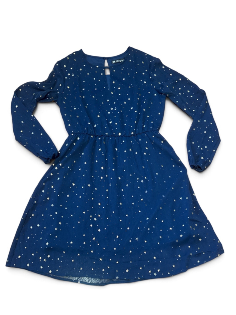 Allegra K Blue Star Print Mini Dress Size XS